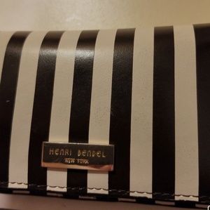 HENRI BENDEL Centennial Stripe Cell phone /wallet